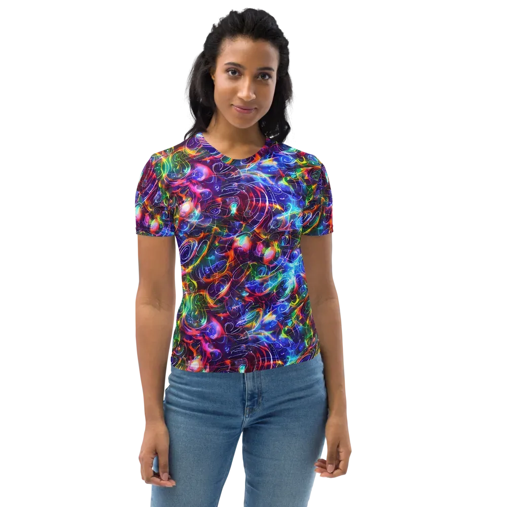 Molten Ribbon Reef on Women's Crew Neck T-Shirt — Front