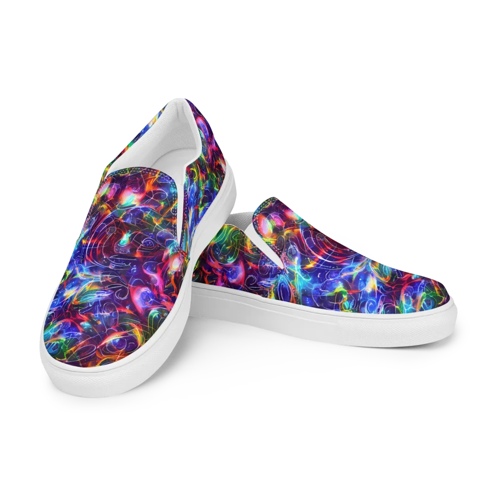 Molten Ribbon Reef on Men's Slip-On Canvas Shoes — Left Front