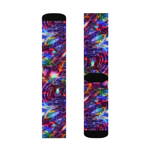 Molten Ribbon Reef on a Socks