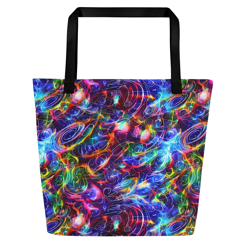 Molten Ribbon Reef on Large Tote Bag W/ Pocket — Front