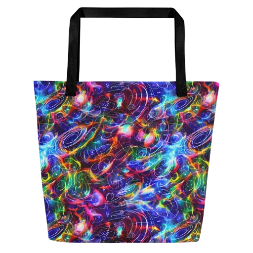Molten Ribbon Reef on a Large Tote Bag W/ Pocket