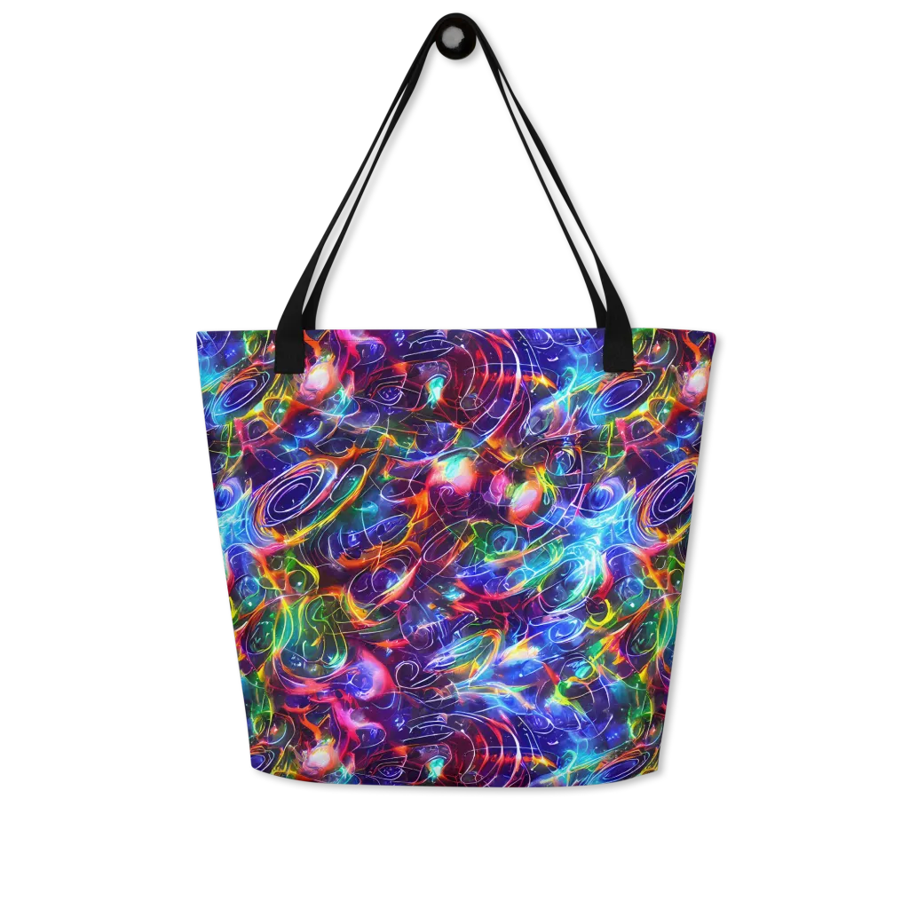 Molten Ribbon Reef on Large Tote Bag W/ Pocket — Front