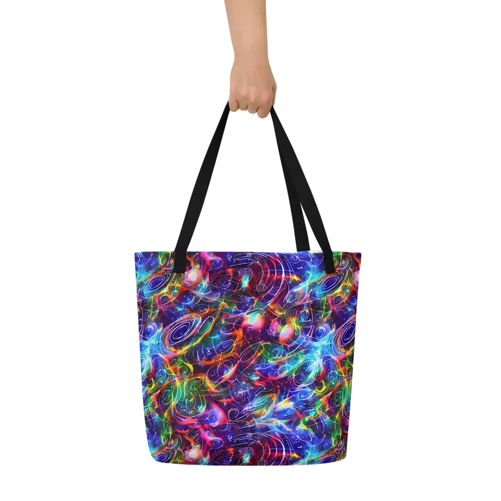 Molten Ribbon Reef on Large Tote Bag W/ Pocket — Front