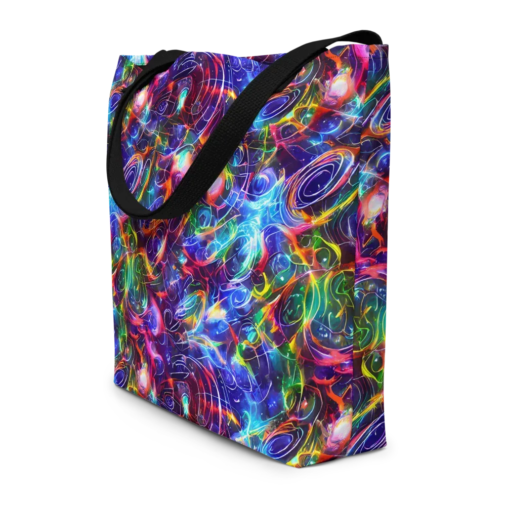 Molten Ribbon Reef on Large Tote Bag W/ Pocket — Front