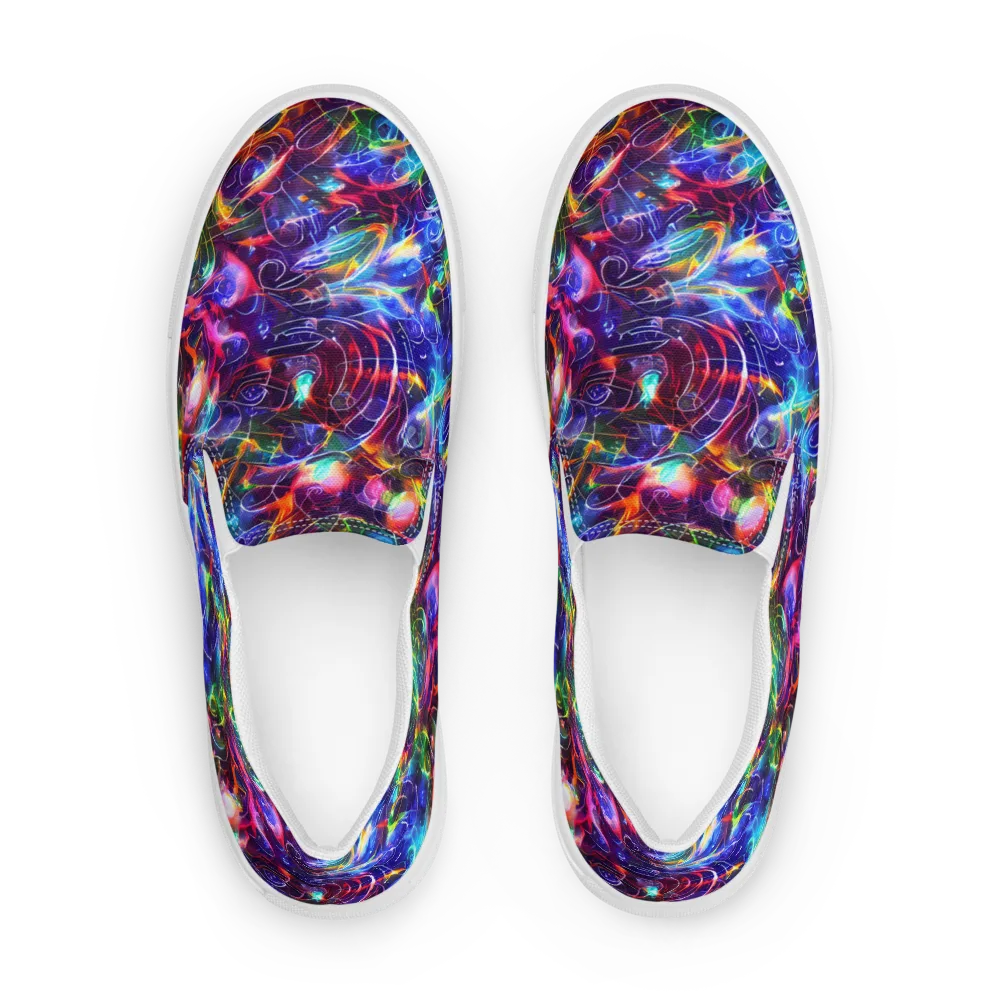 Molten Ribbon Reef on Women's Slip-On Canvas Shoes — Front