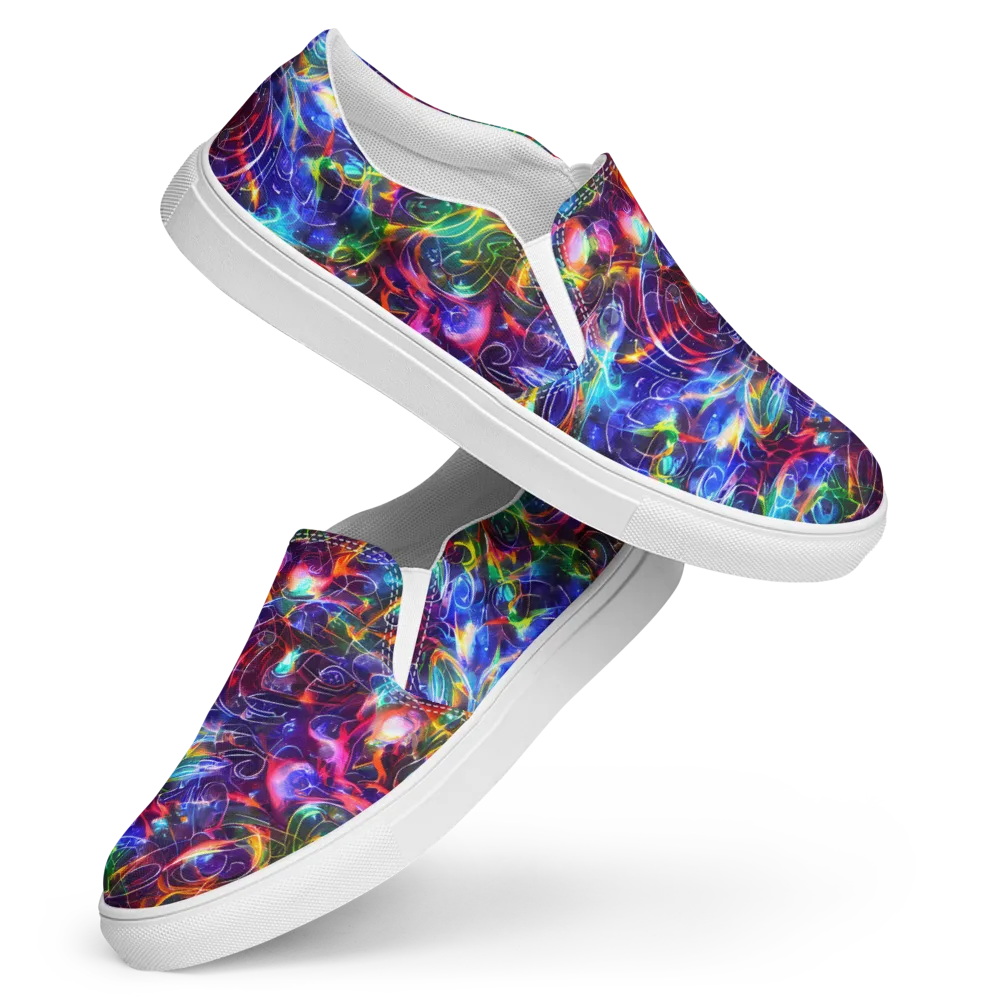 Molten Ribbon Reef on Women's Slip-On Canvas Shoes — Front
