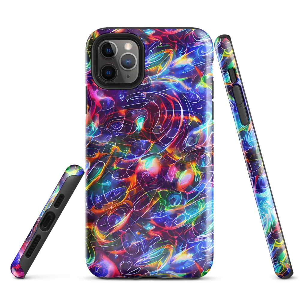 Molten Ribbon Reef on Tough Case for iPhone® — Front