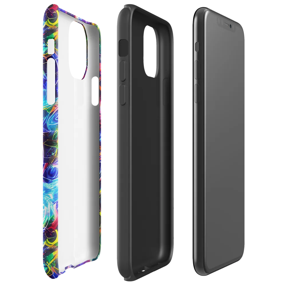 Molten Ribbon Reef on Tough Case for iPhone® — Right