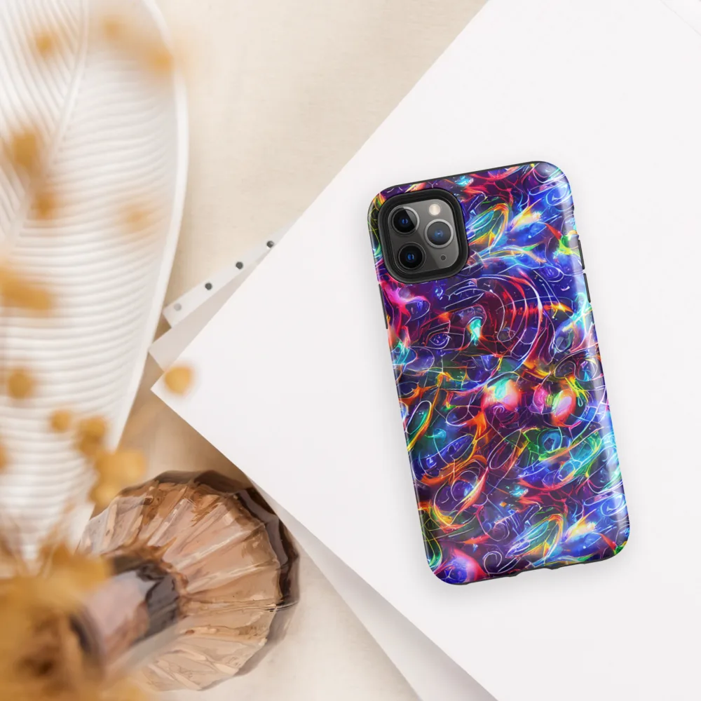 Molten Ribbon Reef on Tough Case for iPhone® — Front