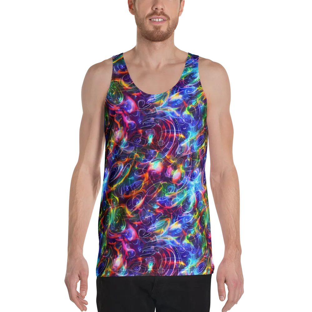 Molten Ribbon Reef on Men's Tank Top — Front