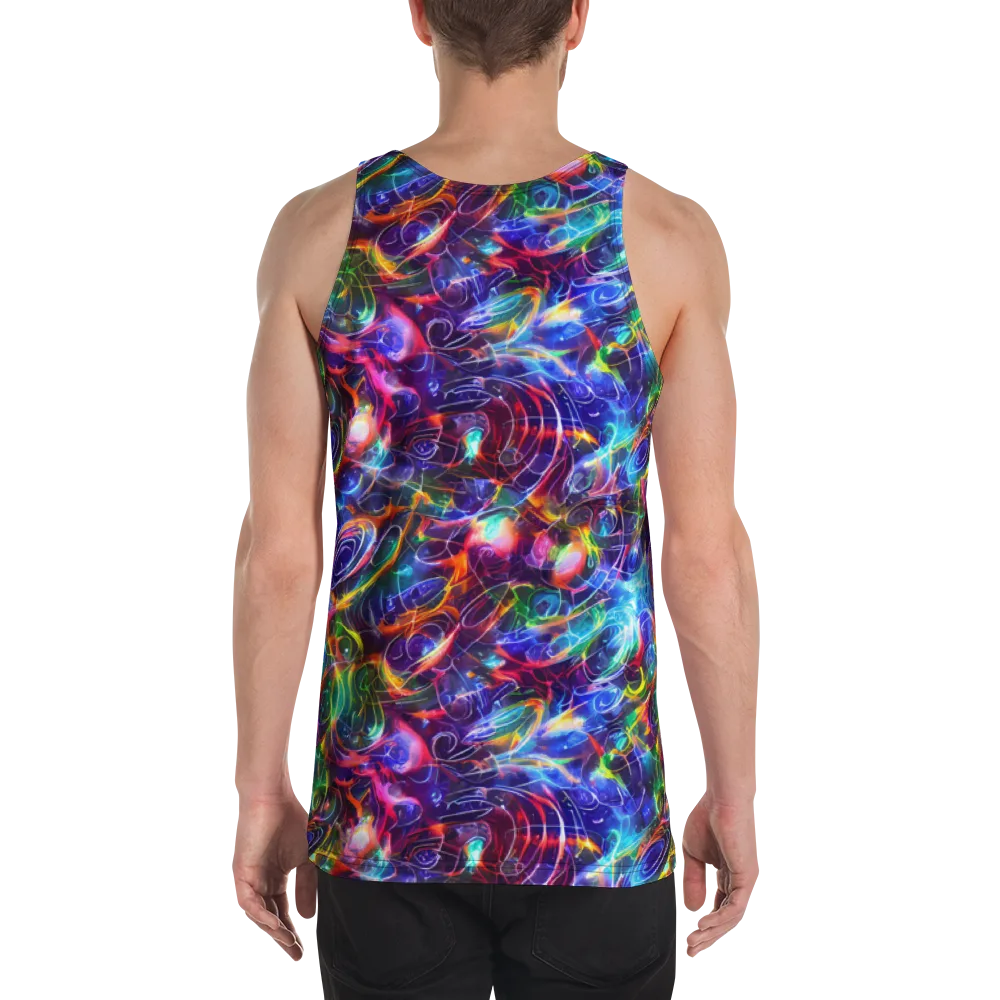 Molten Ribbon Reef on Men's Tank Top — Back