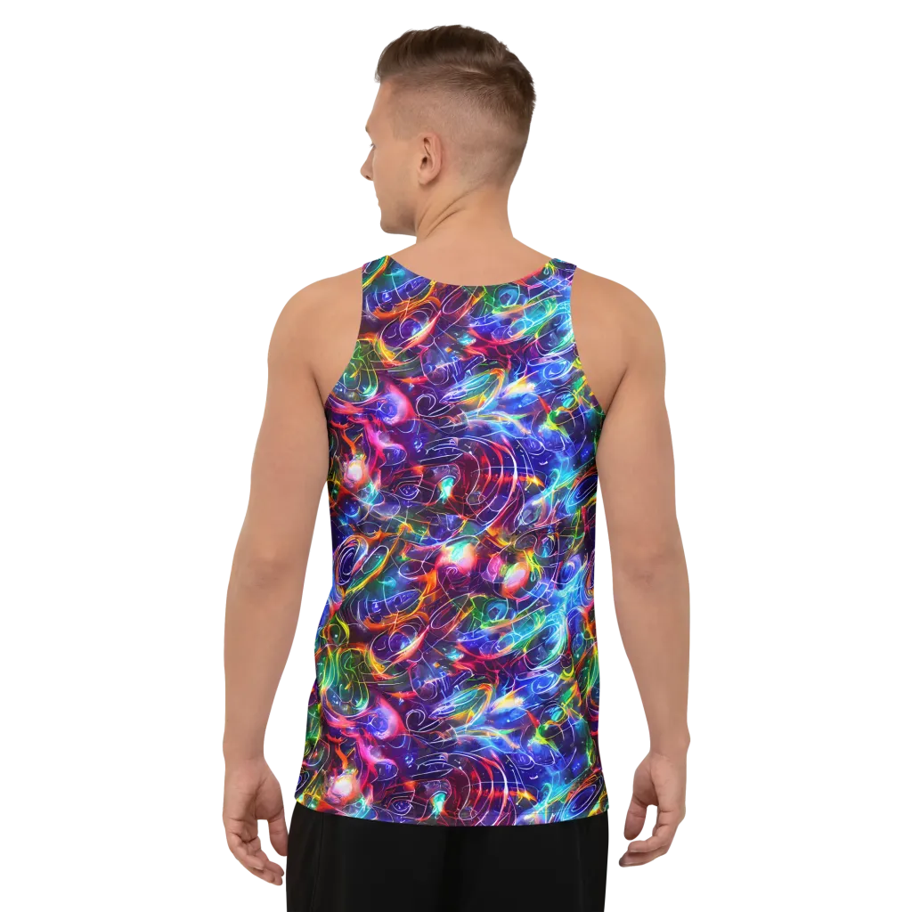 Molten Ribbon Reef on Men's Tank Top — Back