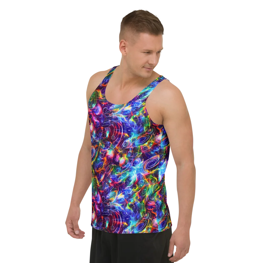 Molten Ribbon Reef on Men's Tank Top — Left Front