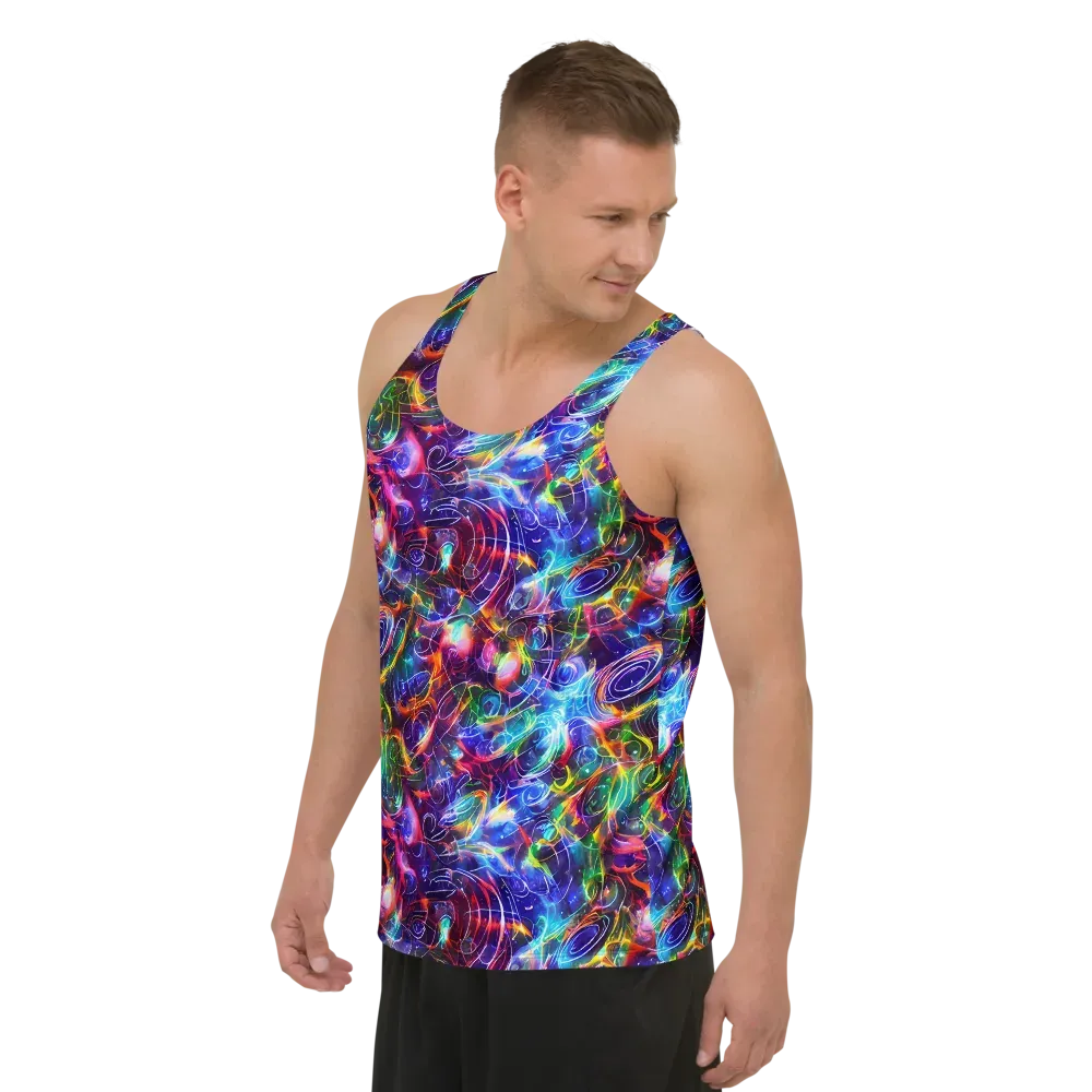 Molten Ribbon Reef on Men's Tank Top — Left Front