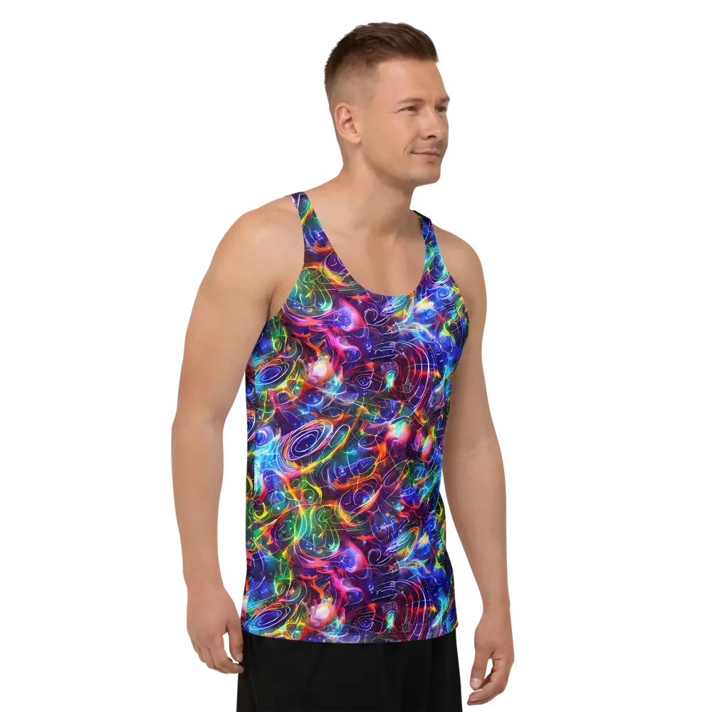 Molten Ribbon Reef on Men's Tank Top — Right Front