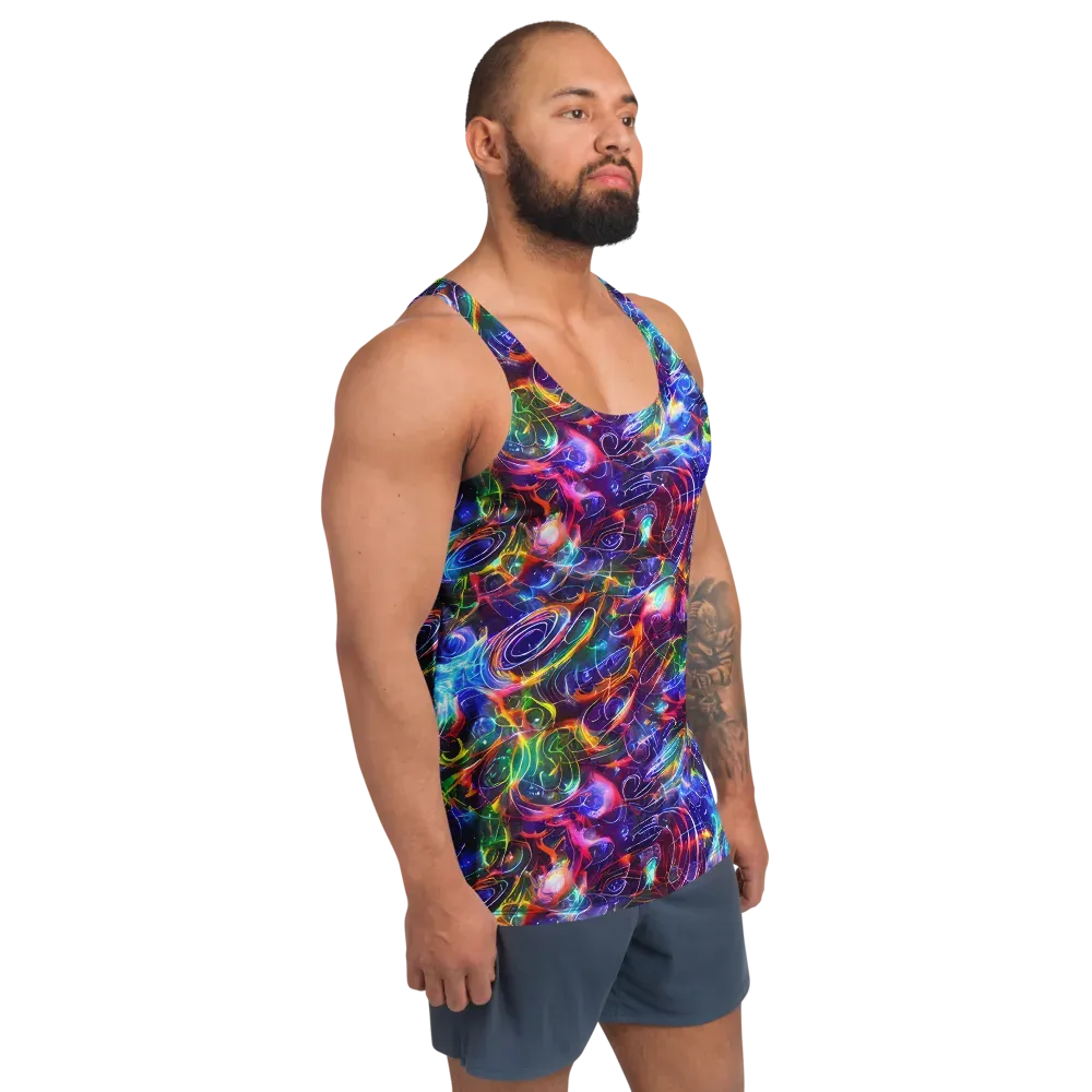 Molten Ribbon Reef on Men's Tank Top — Right Front
