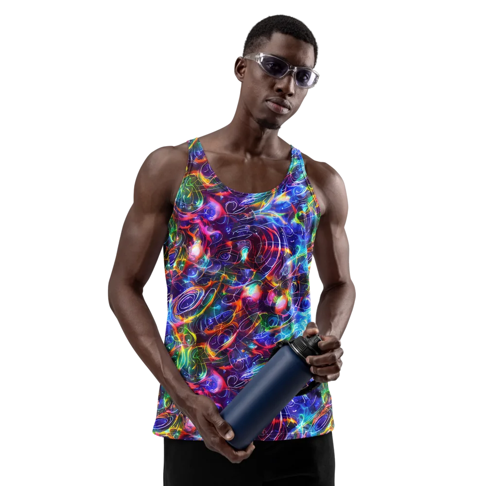 Molten Ribbon Reef on Men's Tank Top — Front