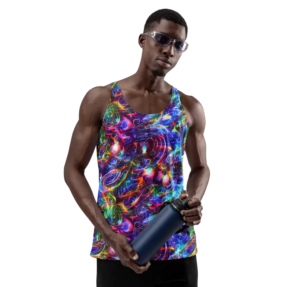 Molten Ribbon Reef on Men's Tank Top — Front