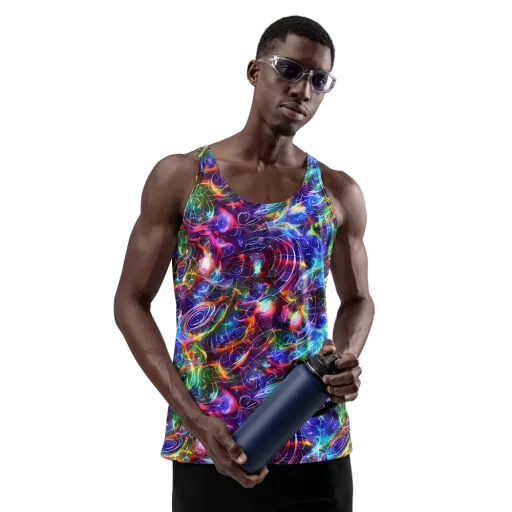 Molten Ribbon Reef on a Men's Tank Top