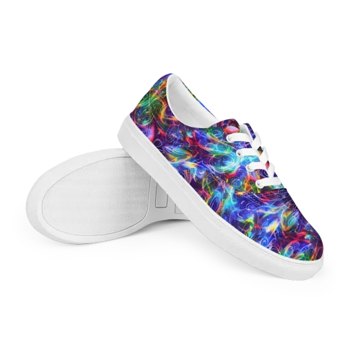 Molten Ribbon Reef on a Men's Lace-Up Canvas Shoes