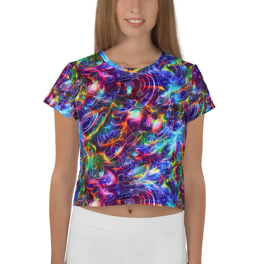 Molten Ribbon Reef on Crop Tee — Front