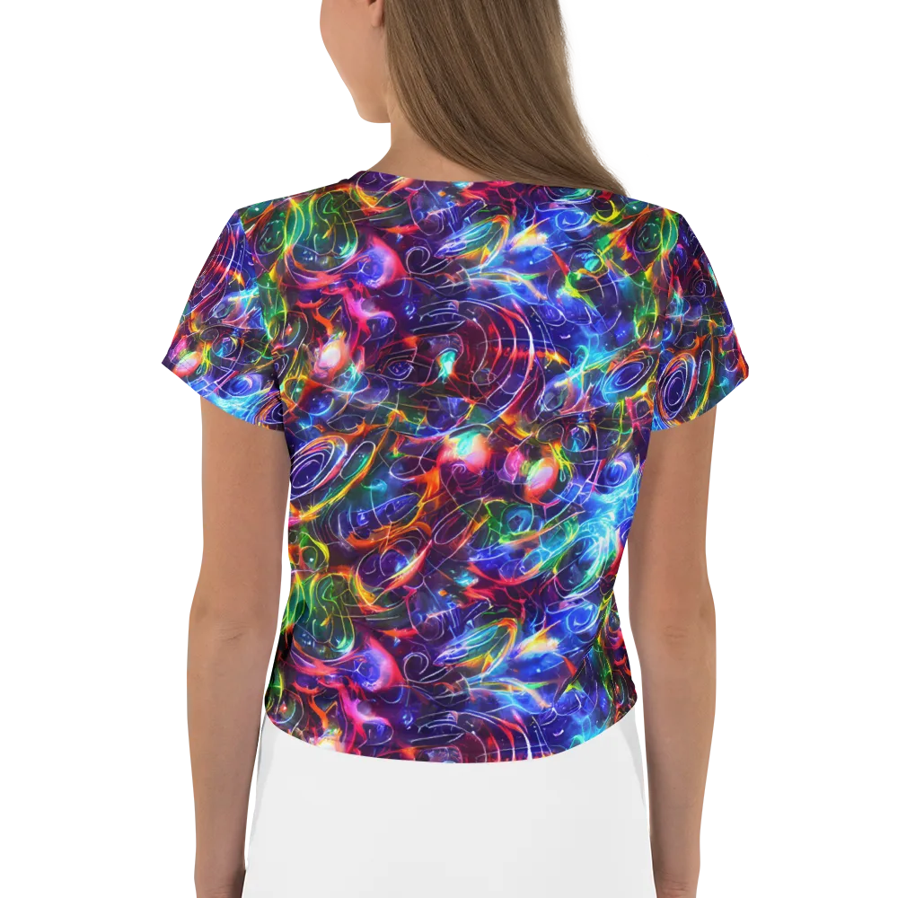 Molten Ribbon Reef on Crop Tee — Back