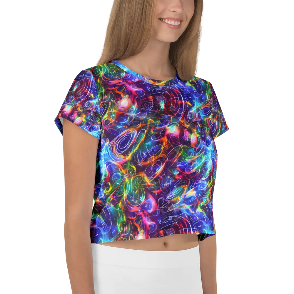 Molten Ribbon Reef on Crop Tee — Right