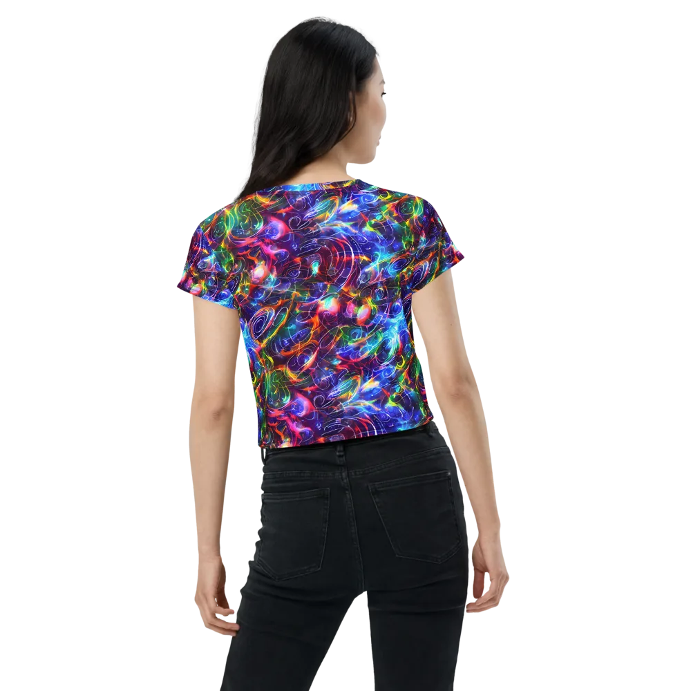 Molten Ribbon Reef on Crop Tee — Back