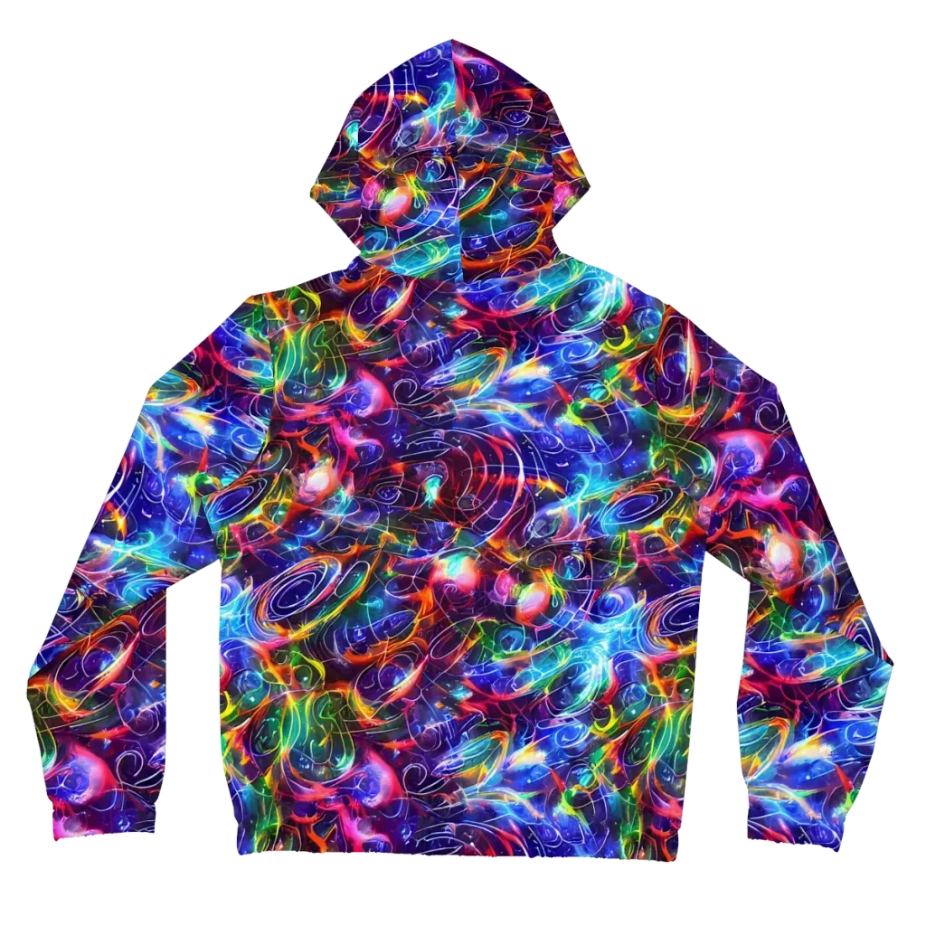 Molten Ribbon Reef on Women's Full-Zip Hoodie — Back
