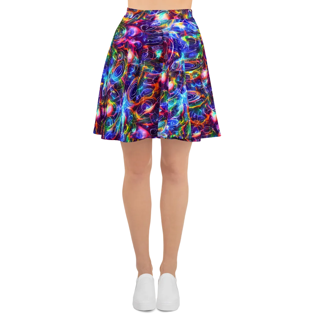 Molten Ribbon Reef on Skater Skirt — Front