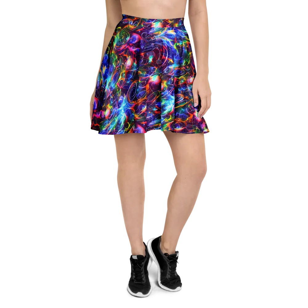 Molten Ribbon Reef on Skater Skirt — Front