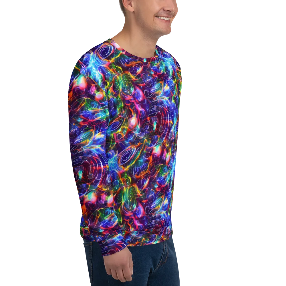 Molten Ribbon Reef on Sweatshirt — Right Front