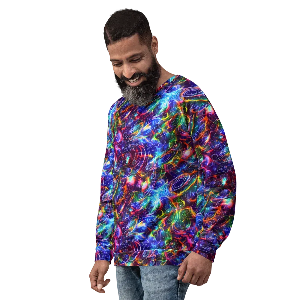 Molten Ribbon Reef on Sweatshirt — Left Front