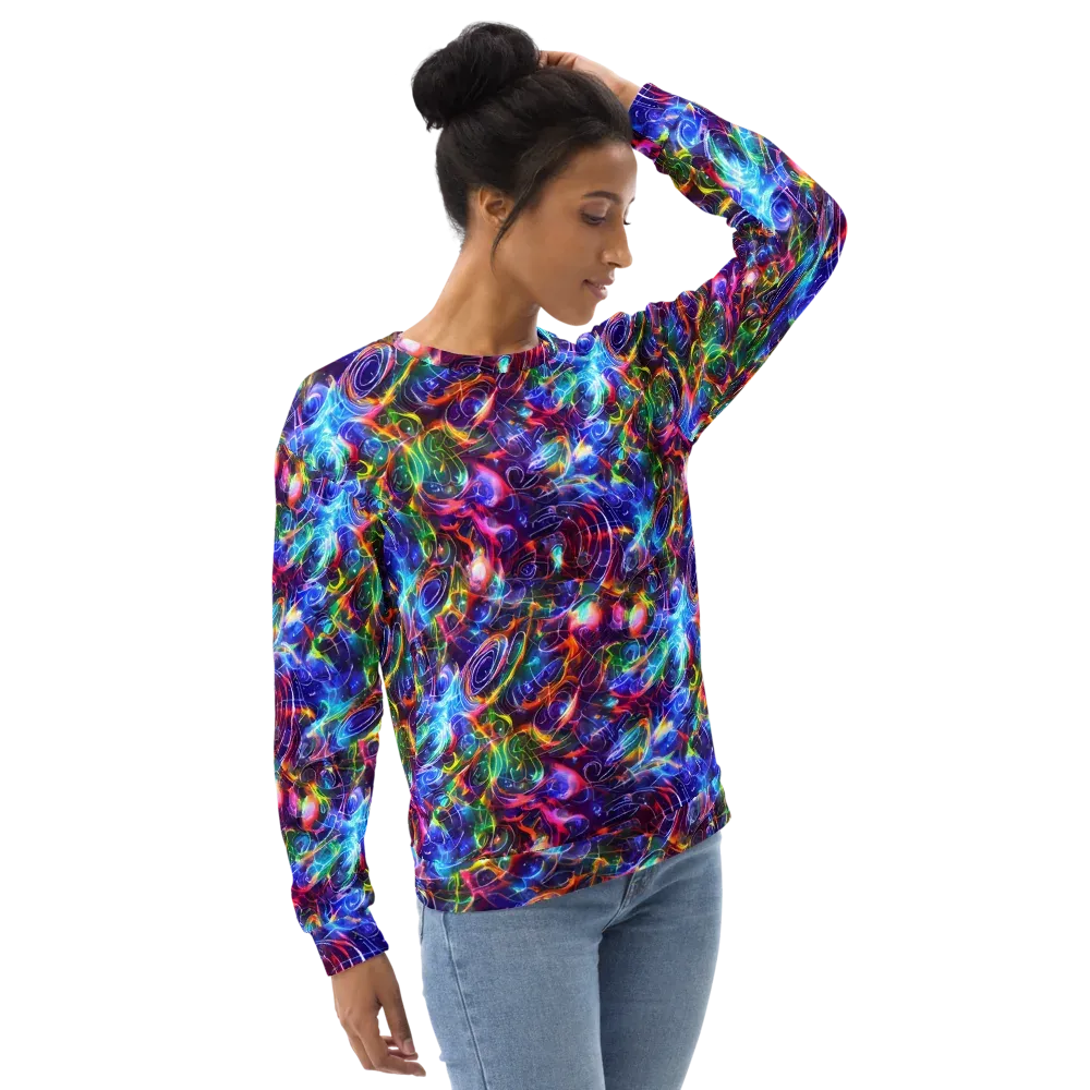 Molten Ribbon Reef on Sweatshirt — Right Front