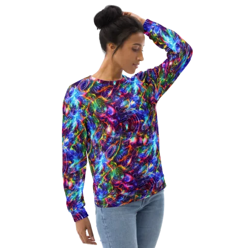 Molten Ribbon Reef on a Sweatshirt