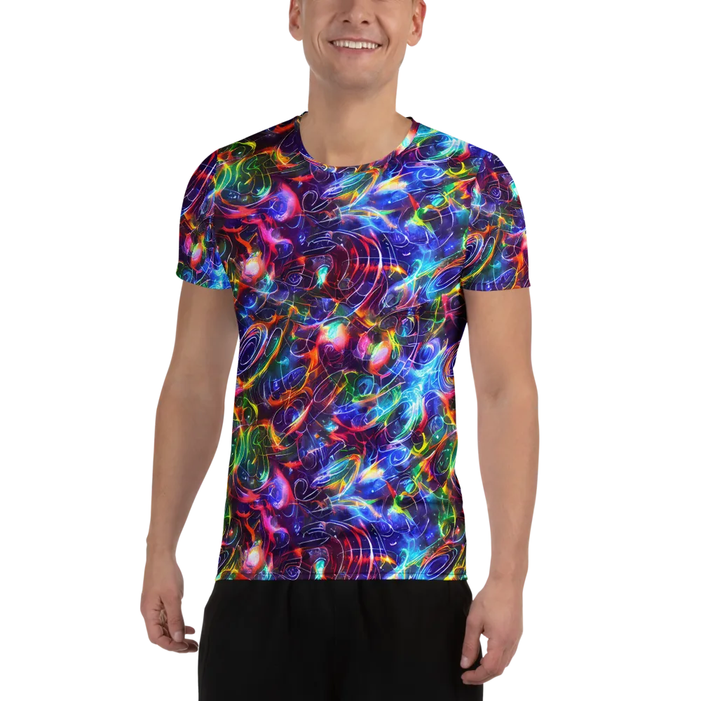 Molten Ribbon Reef on Men's Athletic T-Shirt — Front