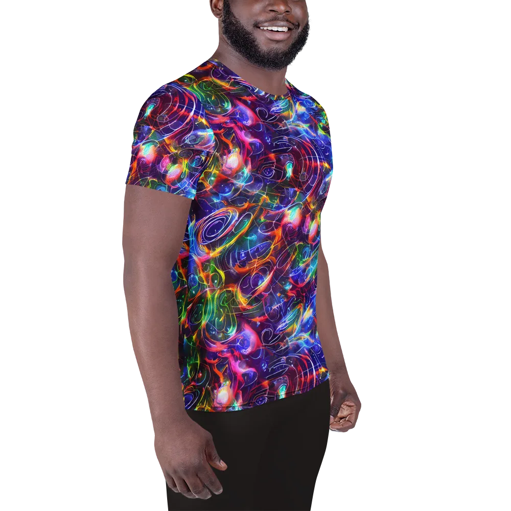 Molten Ribbon Reef on Men's Athletic T-Shirt — Right