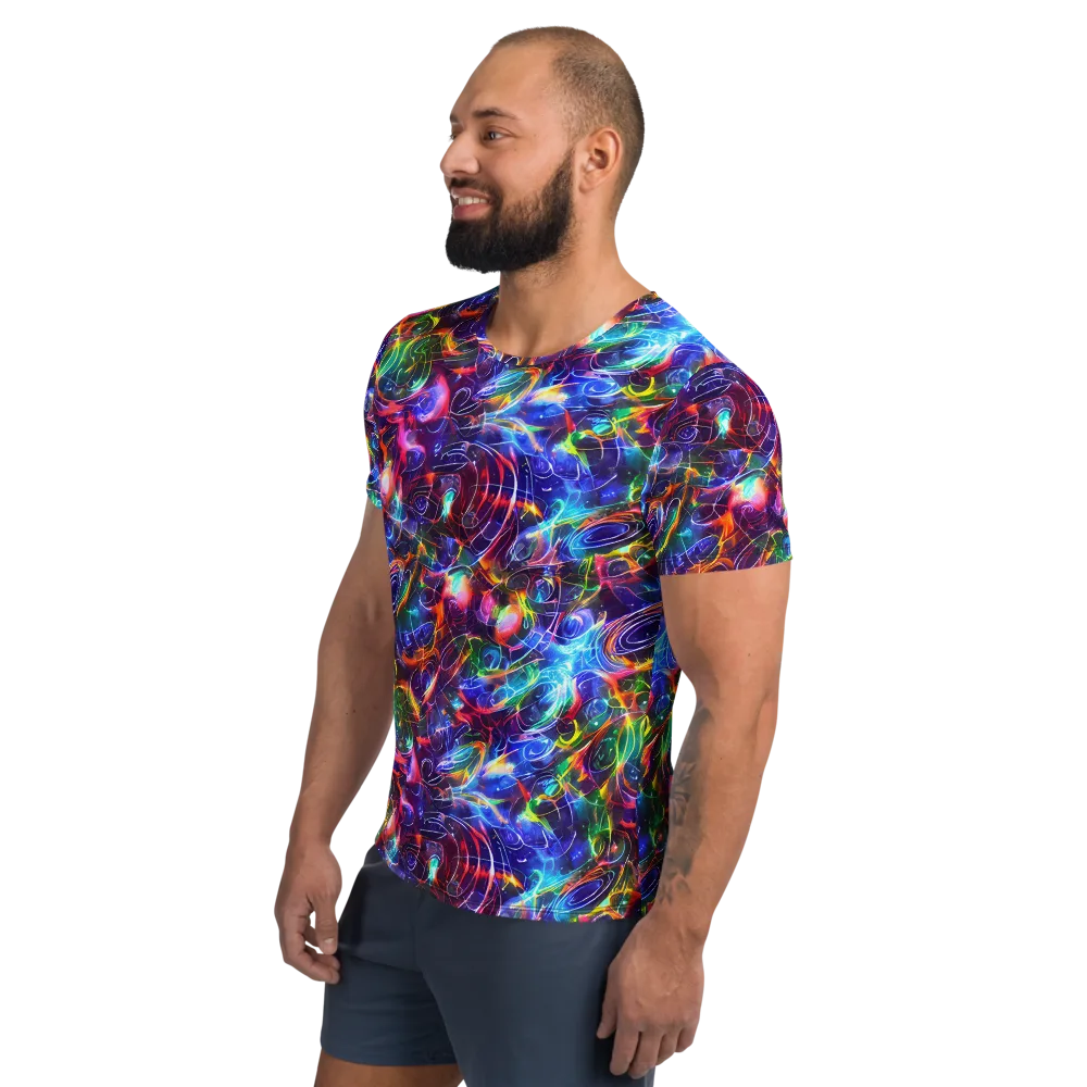 Molten Ribbon Reef on Men's Athletic T-Shirt — Left