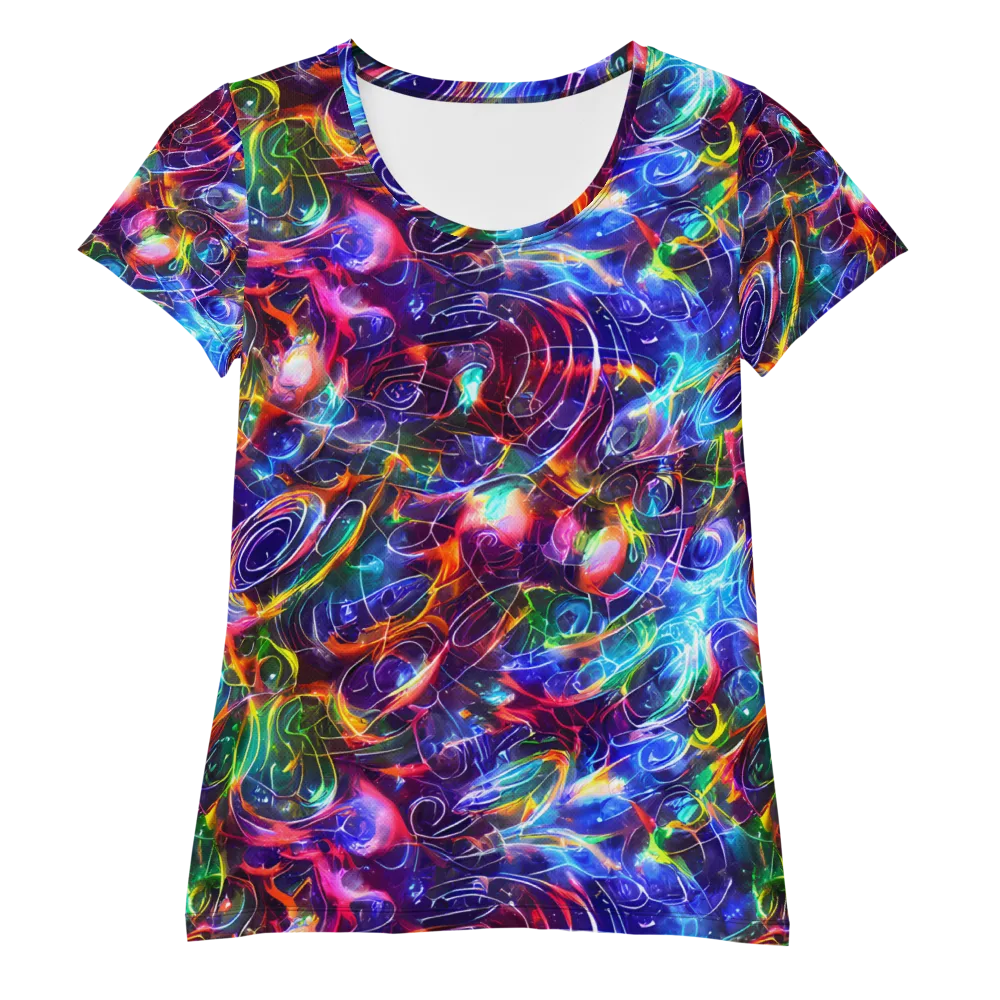 Molten Ribbon Reef on Women's Athletic T-Shirt — Front