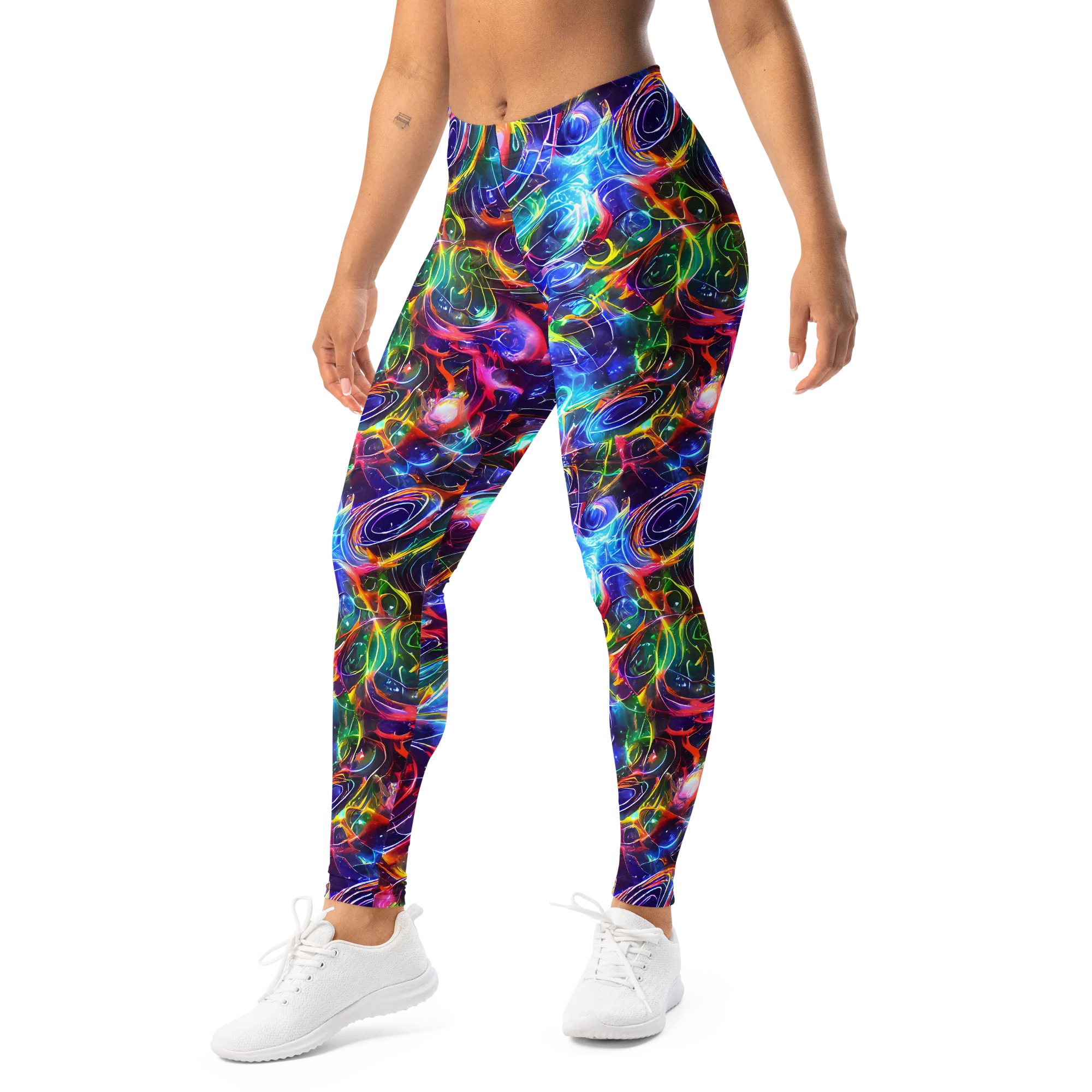 Molten Ribbon Reef on Leggings — Left Front