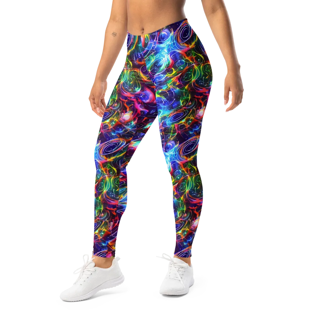 Molten Ribbon Reef on Leggings — Left Front