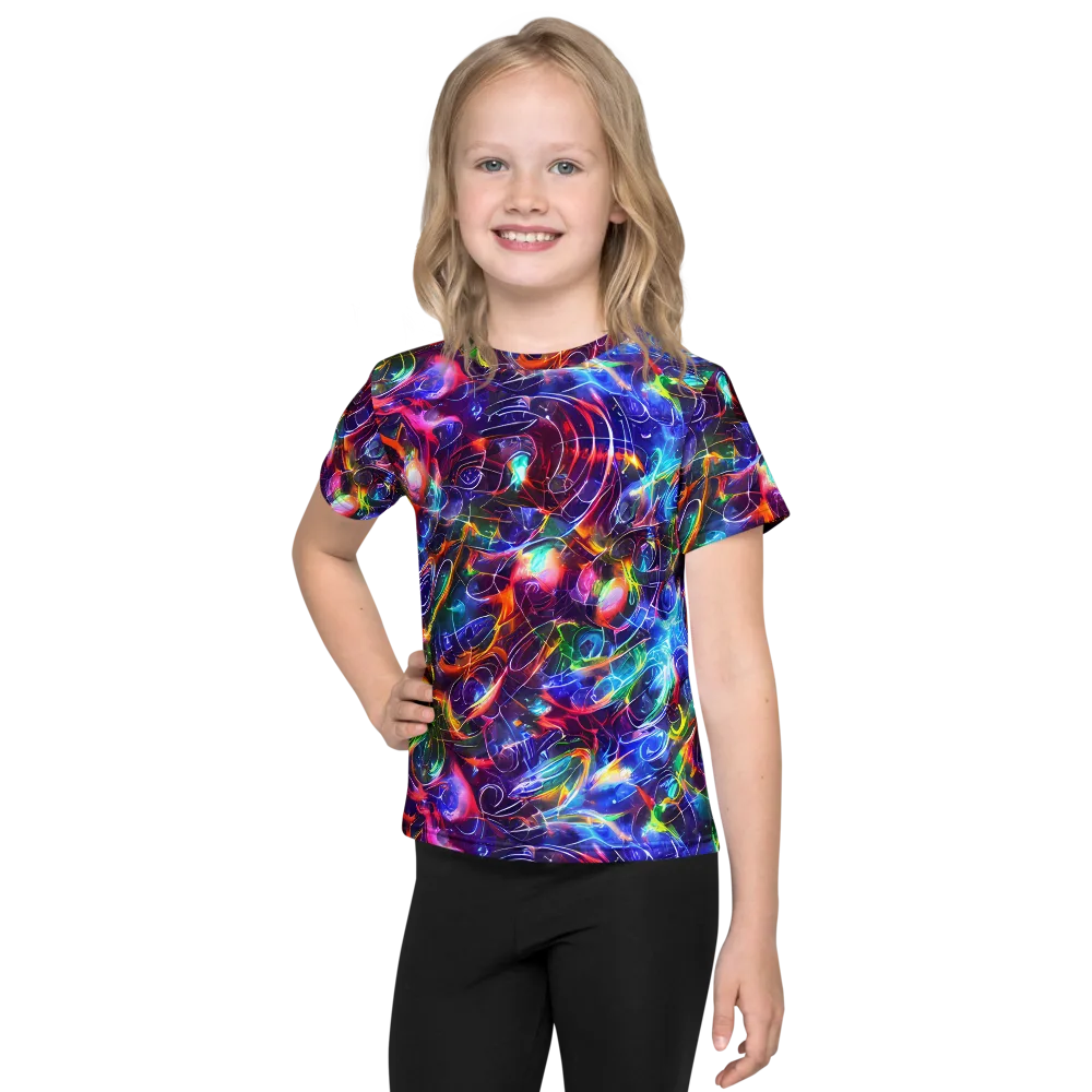 Molten Ribbon Reef on Kids Crew Neck T-Shirt — Front