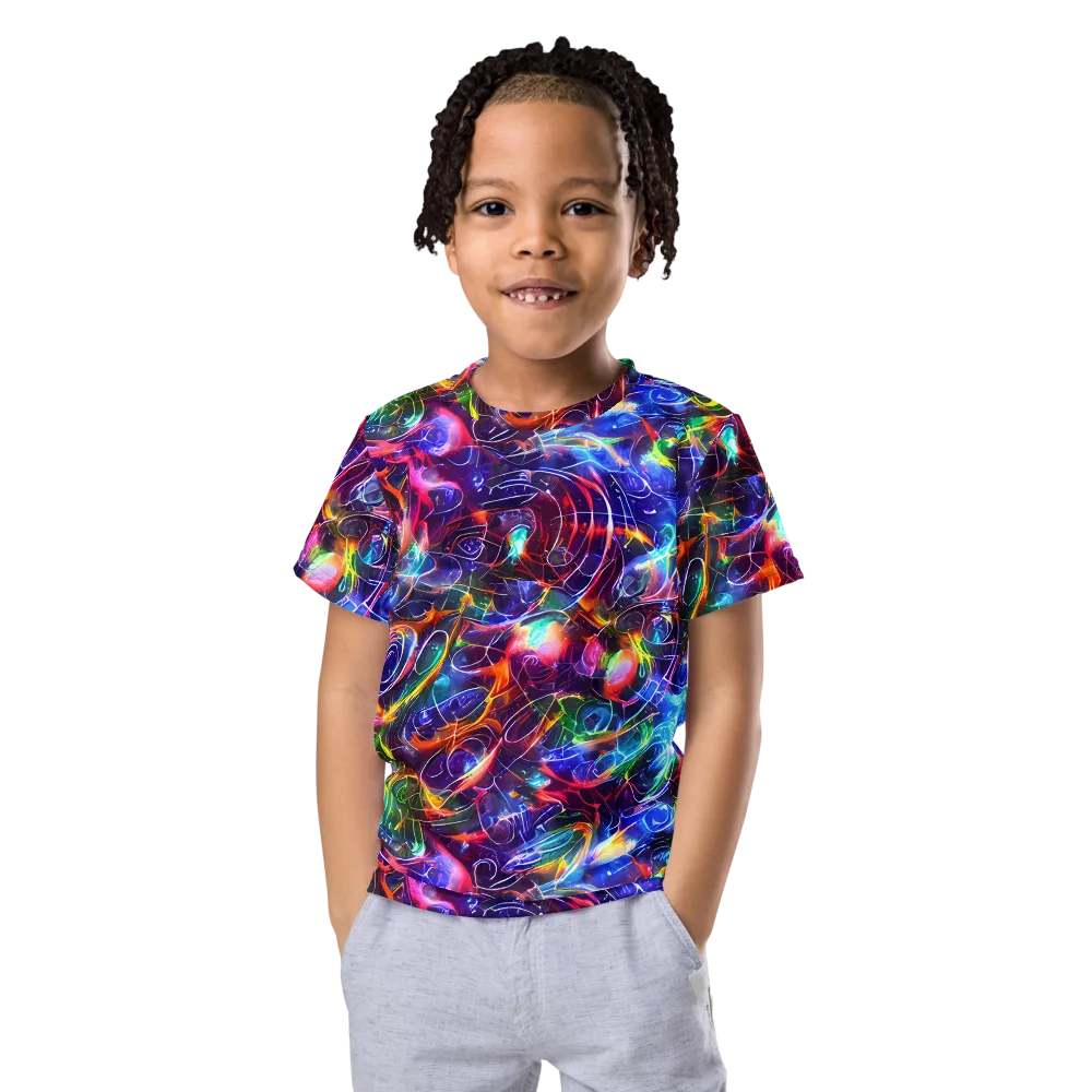 Molten Ribbon Reef on Kids Crew Neck T-Shirt — Front