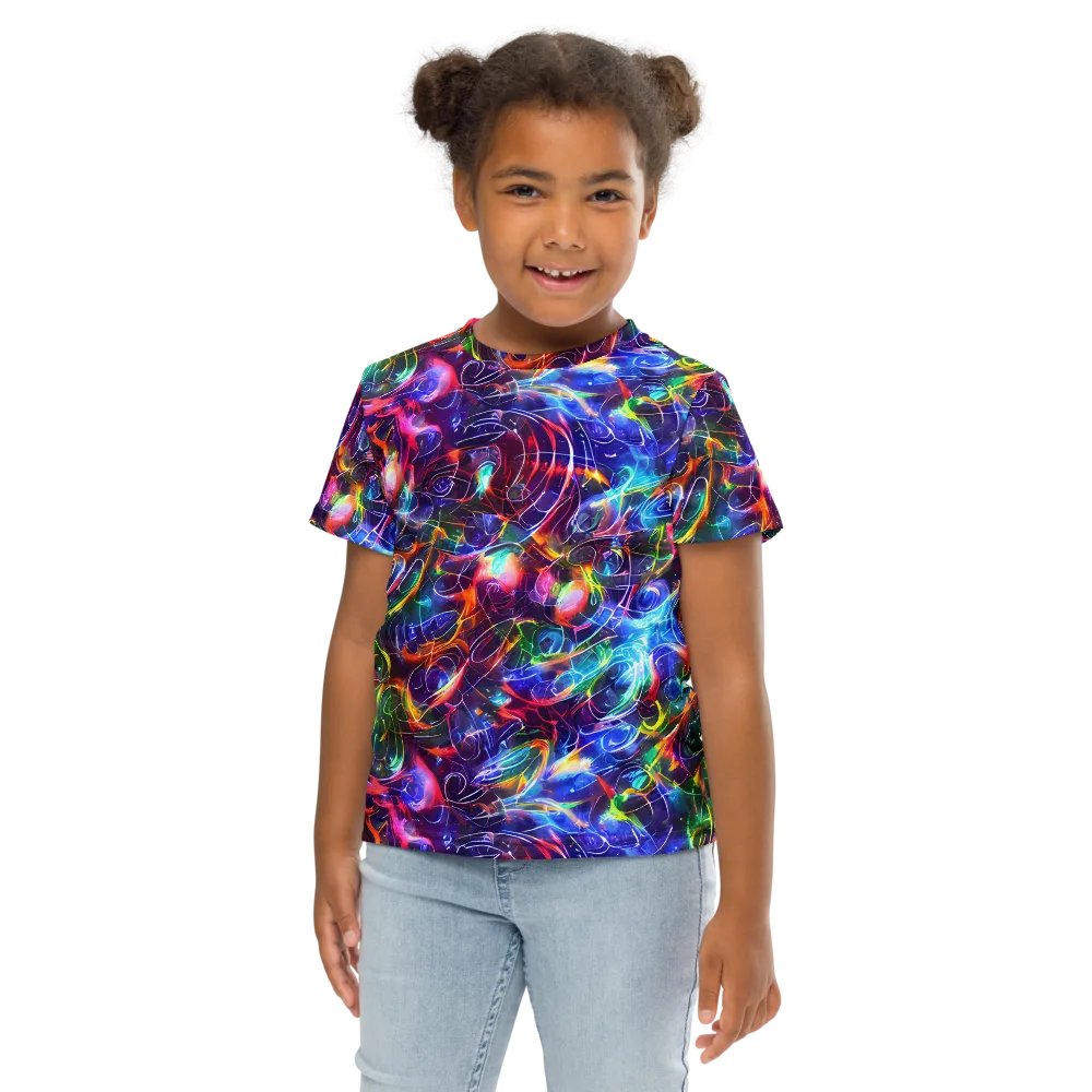 Molten Ribbon Reef on Kids Crew Neck T-Shirt — Front