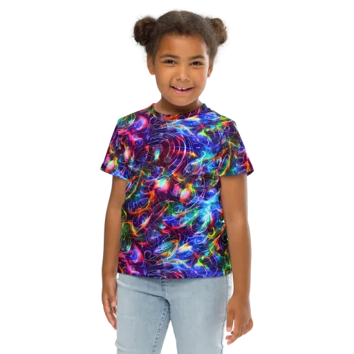 Molten Ribbon Reef on a Kids Crew Neck T-Shirt