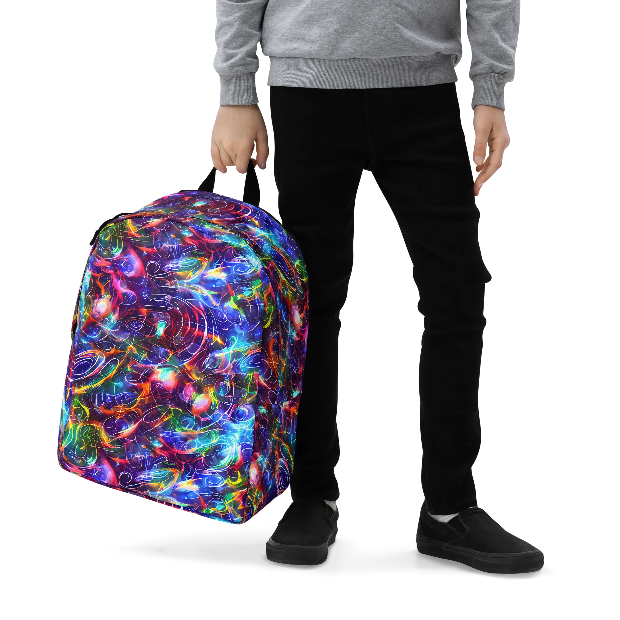 Molten Ribbon Reef on Minimalist Backpack — Zoomed-in
