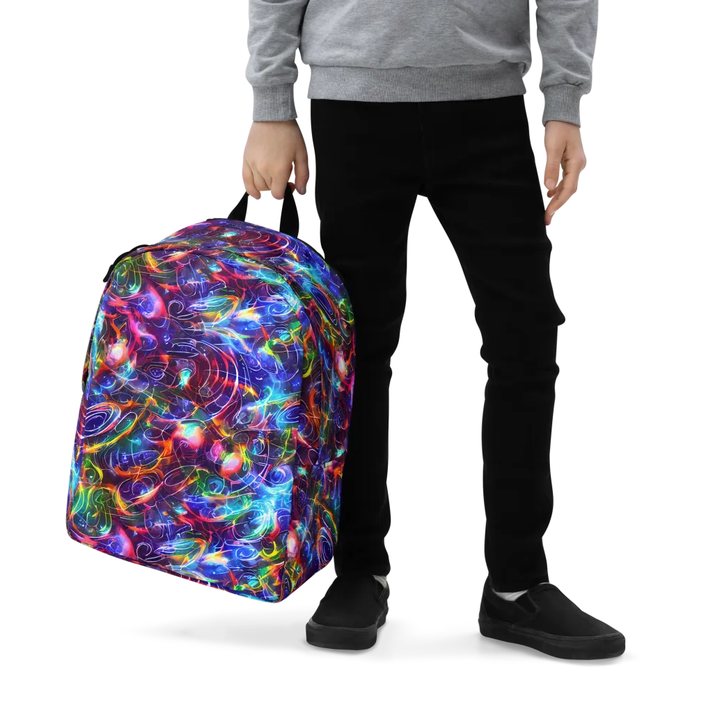 Molten Ribbon Reef on Minimalist Backpack — Zoomed-in