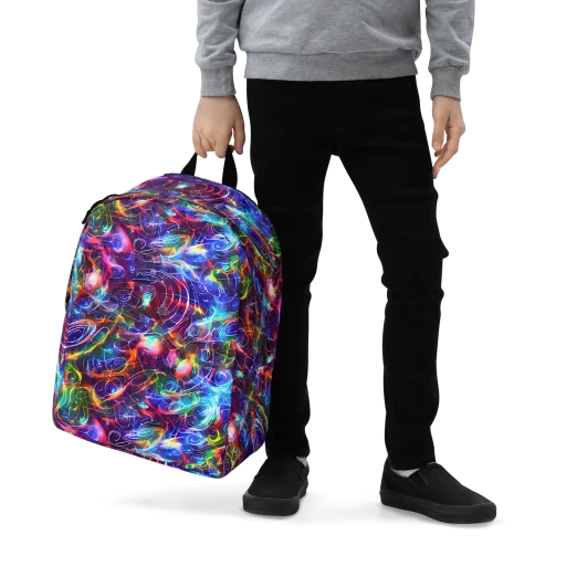 Molten Ribbon Reef on a Minimalist Backpack