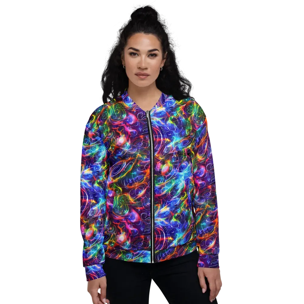 Molten Ribbon Reef on Bomber Jacket — Front