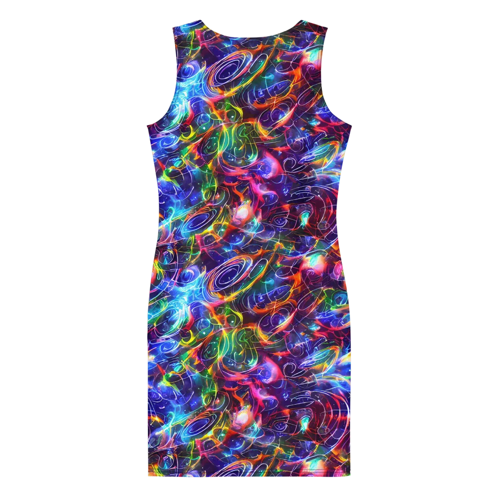 Molten Ribbon Reef on Bodycon Dress — Back